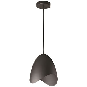 Dainolite Myra Pendant Light - 1-Light - 8-in x 8-in - Black