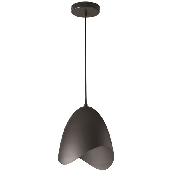 Luminaire suspendu Myra de Dainolite, 1 lumière, 8 po x 8 po, noir