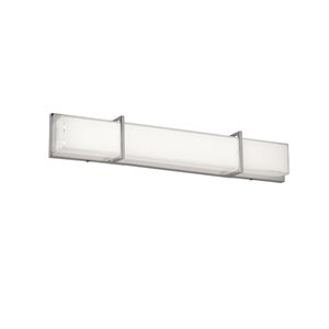 Dainolite Cased Glass LED Vanity Light - 2-Light - 32.28-in - White