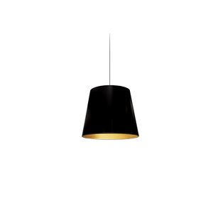 Luminaire suspendu Oversized Drum de Dainolite, 1 lumière, 8 po x 8 po, noir/or