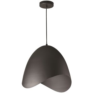 Luminaire suspendu Myra de Dainolite, 1 lumière, 15 po x 15 po, noir