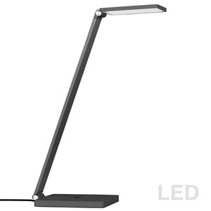 Dainolite Signature Adjustable Desk Lamp - LED Light - 17.25-in - Gunmetal