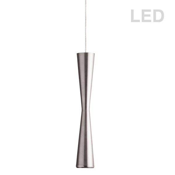 Luminaire suspendu Signature de Dainolite, 1 lumière, 2 po x 12,25 po, chrome satiné