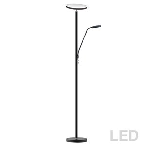 Dainolite Mother & Son Floor Lamp - 2-LED Light - Satin Black