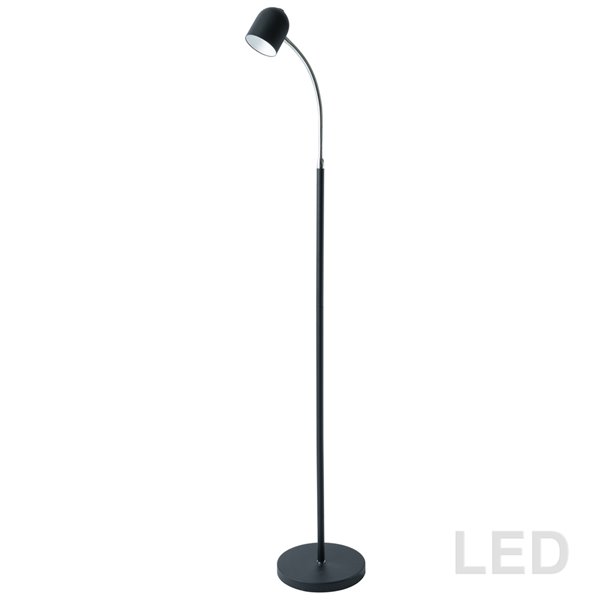 Lampe sur pied  de Dainolite, 1 lumière, noir