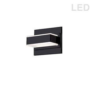 Dainolite Signature Wall Sconce - 1-Light - 6-in - Matte Black