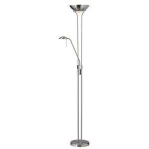 Lampe sur pied Mother & Son de Dainolite, 3 lumières, chrome satiné