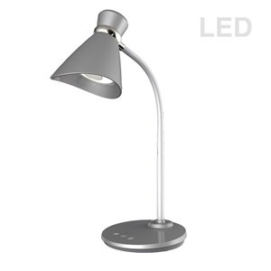 LimeLights 17.25-in Adjustable Blue Swing-arm Desk Lamp with Plastic Shade  in the Desk Lamps department at