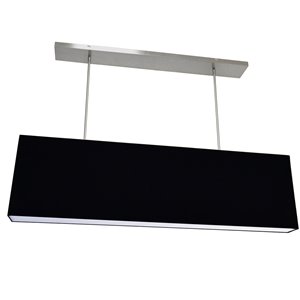 Dainolite Oversized Drum Pendant Light - 4-Light - 44-in x 12-in - Black