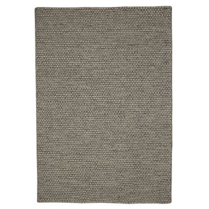 Tapis de laine réversible fait main Viana, 5 pi 3 po x 7 pi 6 po, gris