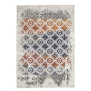Tapis géométrique moderne Viana, 5 pi 3 po x 7 pi 6 po, multicolore