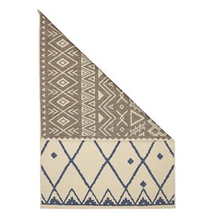 Viana Indoor-Outdoor Southwestern Dual Face Multi Rug - 4-ft 6-in x 6-ft 5-in