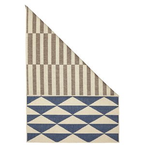 Viana Indoor-Outdoor Geometric Dual Face Multi Rug - 4-ft 6-in x 6-ft 5-in