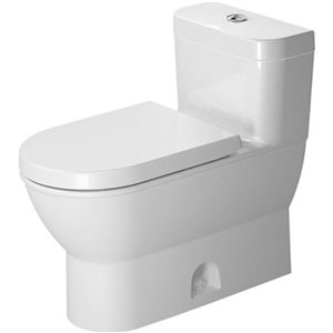 Toilette monopièce Série Darling New de Duravit, blanche, siège vendu séparément