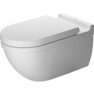 Duravit Starck 3 Wall-Mounted Toilet - White - 14.38-in x 24.38-in