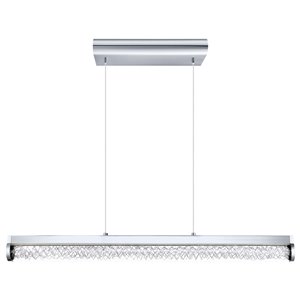 Luminaire suspendu Trevelo de EGLO DEL, Fini chrome avec Aluminium et verre clair
