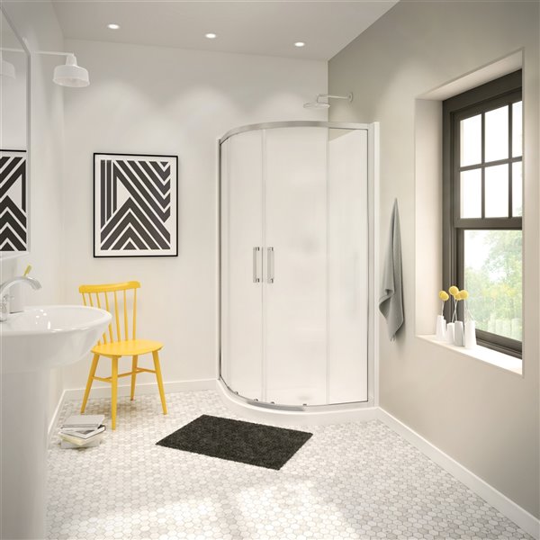 MAAX 32-in W White Acrylic Shower Wall Set - 2-Piece