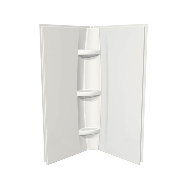MAAX 40-in W White Acrylic Shower Wall Set - 2-Piece