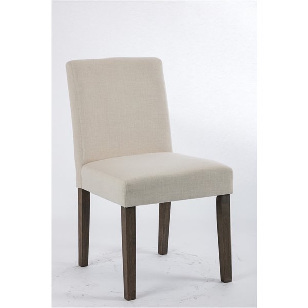 beige linen dining chairs