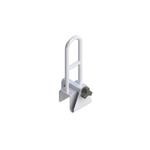HealthCraft Products Easy Mount Tub Clamp Rail - White