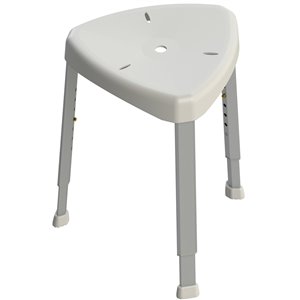 Tabouret de douche par HealthCraft Products, plastique, blanc