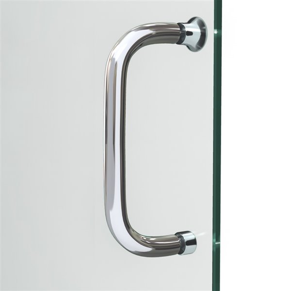 DreamLine Infinity-Z Shower Door/SlimLine Base - 60-in- Nickel