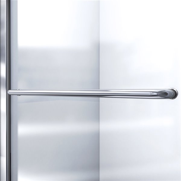 DreamLine Infinity-Z Shower Door/SlimLine Base - 60-in- Nickel