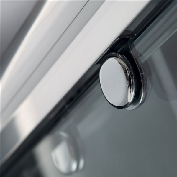 DreamLine Charisma Shower Door and Base - 60-in - Chrome/Black