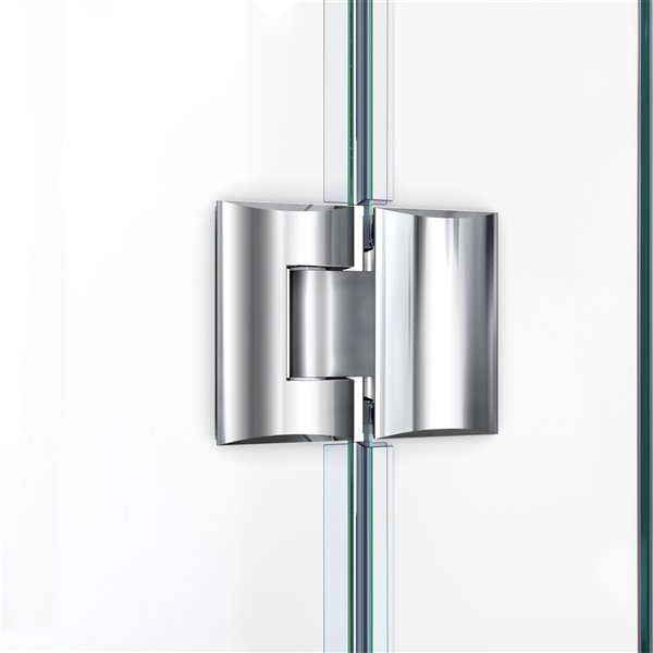 DreamLine Shower Enclosure and Base Kit - 42-in - Chrome