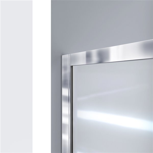DreamLine Infinity-Z Shower Door/SlimLine Base - 60-in- Nickel
