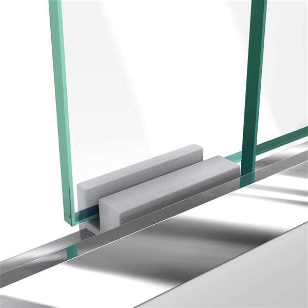 DreamLine Duet Bypass Shower Door/Base - 30-in x 60-in - Chrome