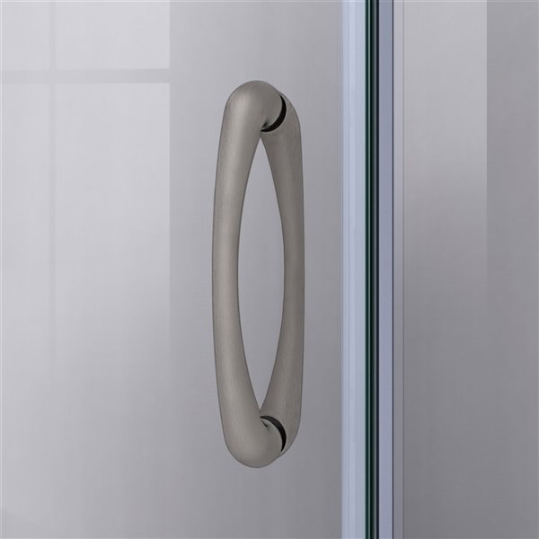 DreamLine Prime 36-in Nickel Shower Enclosure Kit