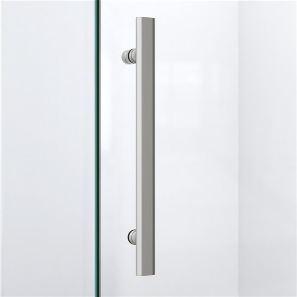 DreamLine Frameless Shower Enclosure Kit - 42-in - Nickel
