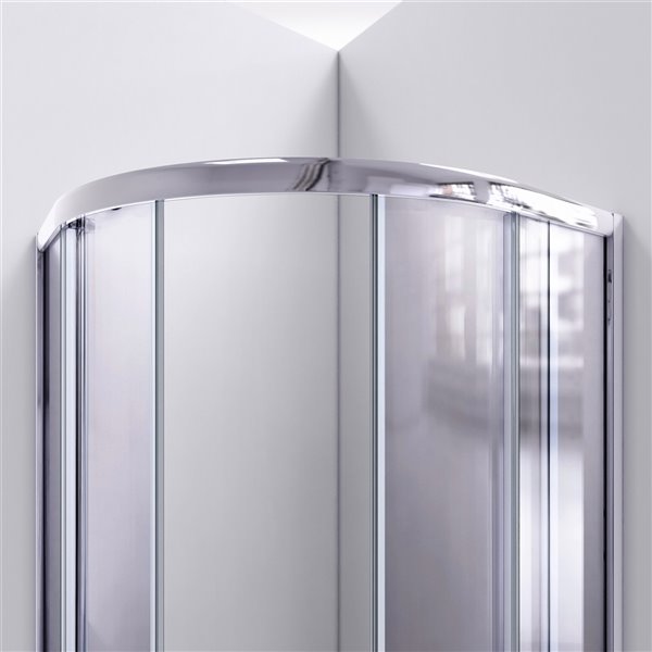 DreamLine Prime Shower Enclosure Kit - 33-in x 74.5-in - Chrome