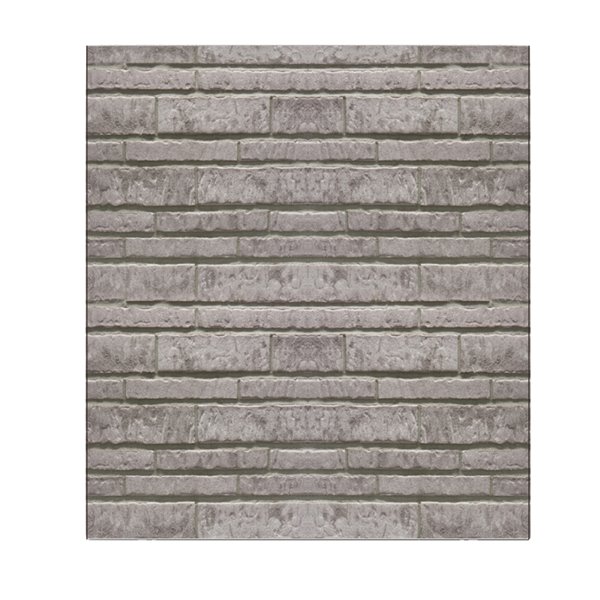 Dundee Deco Peel and Stick 3D Wall Panel Grey Faux Slate RONA