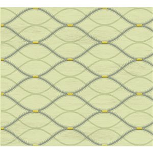 Dundee Deco PVC 3D Wall Panel - Olive Green Faux Waves - 3.2-ft x 1.6-ft