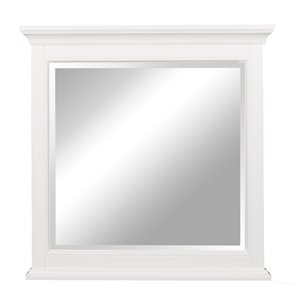 Miroir Brantley de Foremost, 32 po x 32 po, blanc