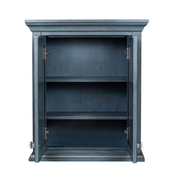 Foremost Brantley 28-in x 24-in Harbor Blue Wall Cabinet