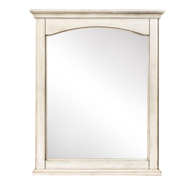 Foremost Corsicana Mirror 32 In X 26, White Vanity Mirrors