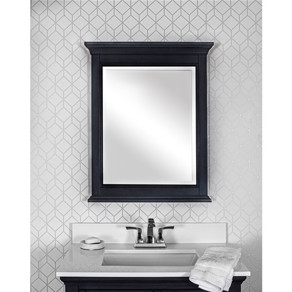 Miroir Brantley de Foremost, 32 po x 26 po, bleu