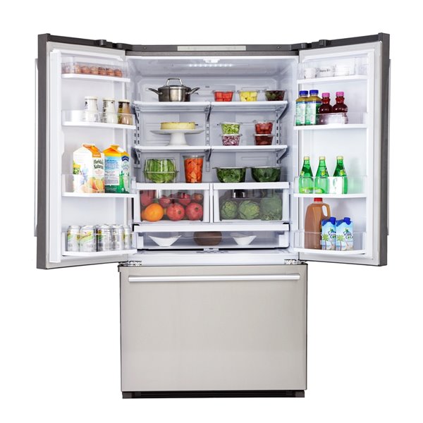 KUCHT 26.1 cu. ft. French Door Refrigerator with Interior Ice Maker ...