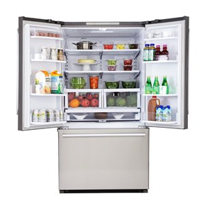 KUCHT 26.1 cu. ft. French Door Refrigerator with Interior Ice Maker