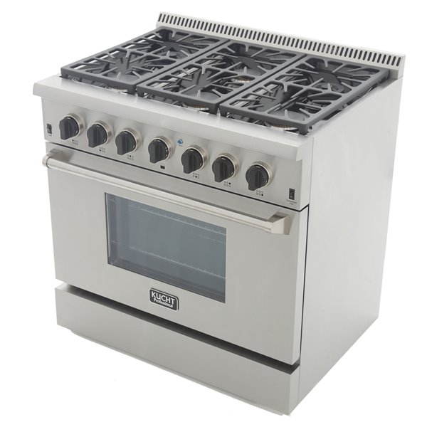 Cuisinière professionnelle de 36 pouces avec surface de cuisson tout gaz