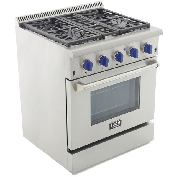 KUCHT Professional 30-in Dual Fuel Range for Natural Gas - 4 burners ...