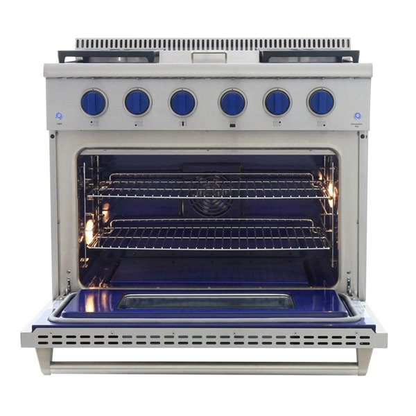 KUCHT Professional 36in 5.2 cu ft. Propane Gas Range with Griddle with