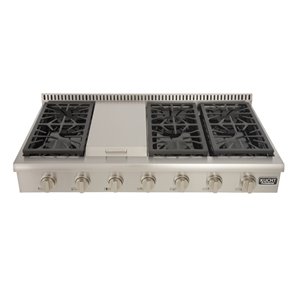 KUCHT 48-in Propane Gas Range-Top with Sealed Burners and Griddle