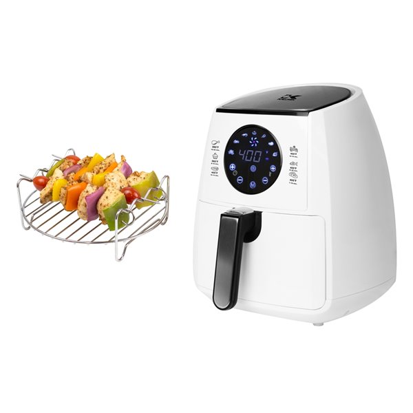 Kalorik black airfryer shop with dual layer rack