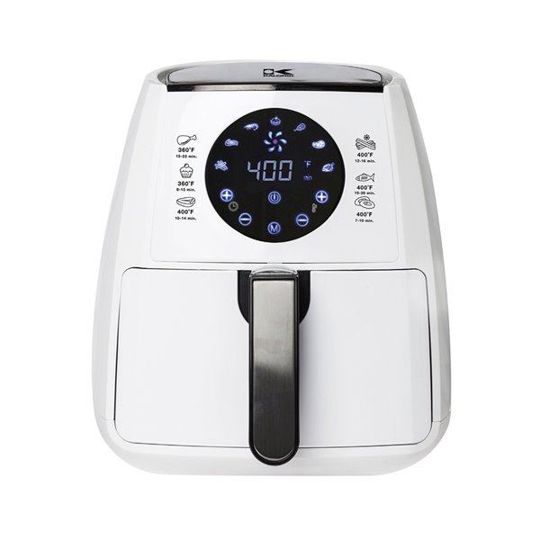 Brentwood Appliances 3.2 qt. White Electric Air Fryer with Timer and Temperature Control