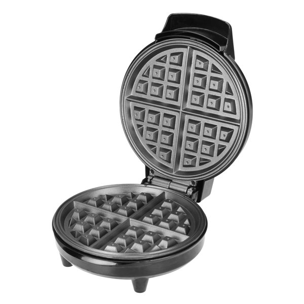 kalorik black and stainless steel double belgian waffle maker