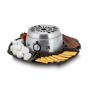 Appareil à S'mores 2 en 1 Kalorik en acier inoxydable et noir